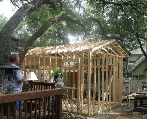 backyard shed construction
