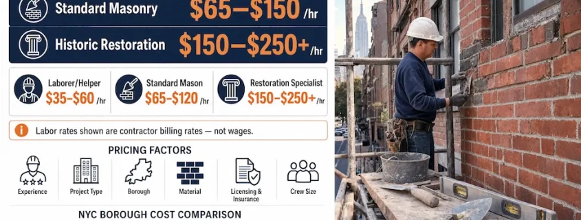 Masonry Work Cost Per Hour